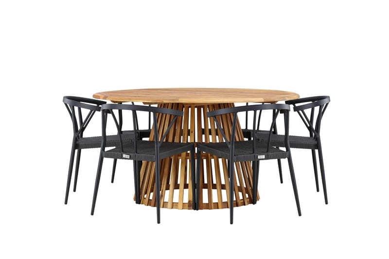 Tucumán Matgrupp Utomhus + 6 Utestolar - Natur - Utemöbler & utemiljö - Utegrupp - Matgrupp utomhus