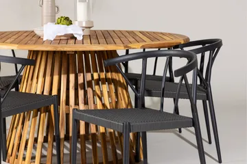 Tucumán Matgrupp Utomhus + 6 Utestolar - Natur - Utemöbler & utemiljö - Utegrupp - Matgrupp utomhus