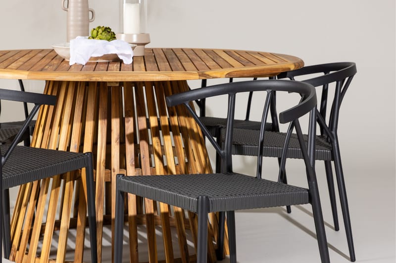 Tucumán Matgrupp Utomhus + 6 Utestolar - Natur - Utemöbler & utemiljö - Utegrupp - Matgrupp utomhus