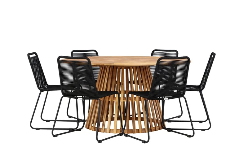 Tucumán Matgrupp Utomhus + 6 Utestolar - Natur - Utemöbler & utemiljö - Utegrupp - Matgrupp utomhus