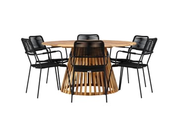 Tucumán Matgrupp Utomhus + 6 Utestolar - Natur - Utemöbler & utemiljö - Utegrupp - Matgrupp utomhus