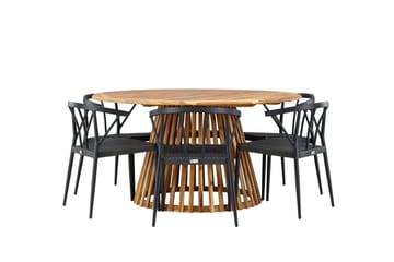 Tucumán Matgrupp Utomhus + 6 Utestolar - Natur - Utemöbler & utemiljö - Utegrupp - Matgrupp utomhus