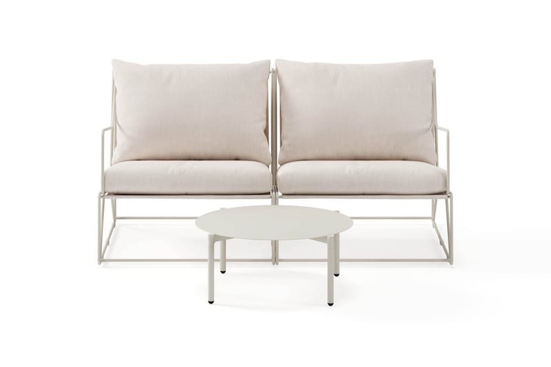 Usteryd Utesoffa 2-sits med Usteryd Soffbord - Beige - Utemöbler & utemiljö - Loungemöbler - Loungeset & loungegrupp