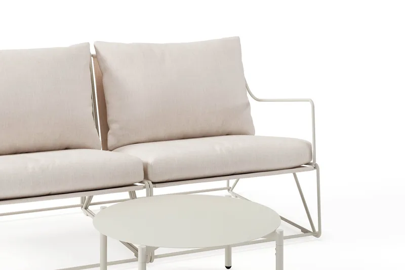 Usteryd Utesoffa 2-sits med Usteryd Soffbord - Beige - Utemöbler & utemiljö - Loungemöbler - Loungeset & loungegrupp