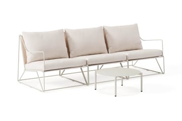 Usteryd Utesoffa 3-sits med Usteryd Soffbord - Beige - Utemöbler & utemiljö - Loungemöbler - Loungeset & loungegrupp