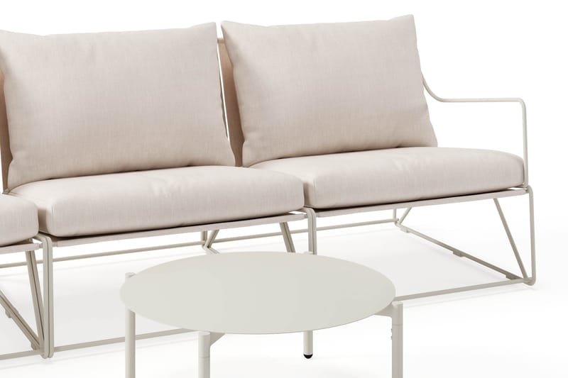 Usteryd Utesoffa 3-sits med Usteryd Soffbord - Beige - Utemöbler & utemiljö - Loungemöbler - Loungeset & loungegrupp