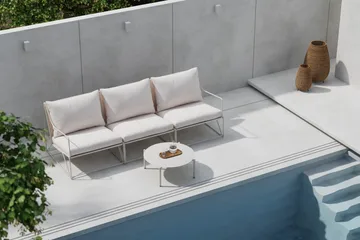 Usteryd Utesoffa 3-sits med Usteryd Soffbord - Beige - Utemöbler & utemiljö - Loungemöbler - Loungeset & loungegrupp