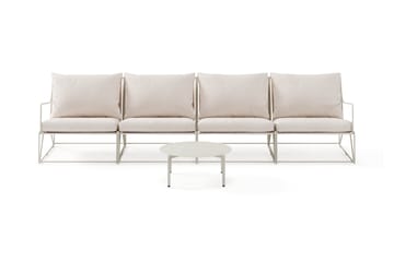 Usteryd Utesoffa 4-sits med Usteryd Soffbord - Beige - Utemöbler & utemiljö - Loungemöbler - Loungeset & loungegrupp