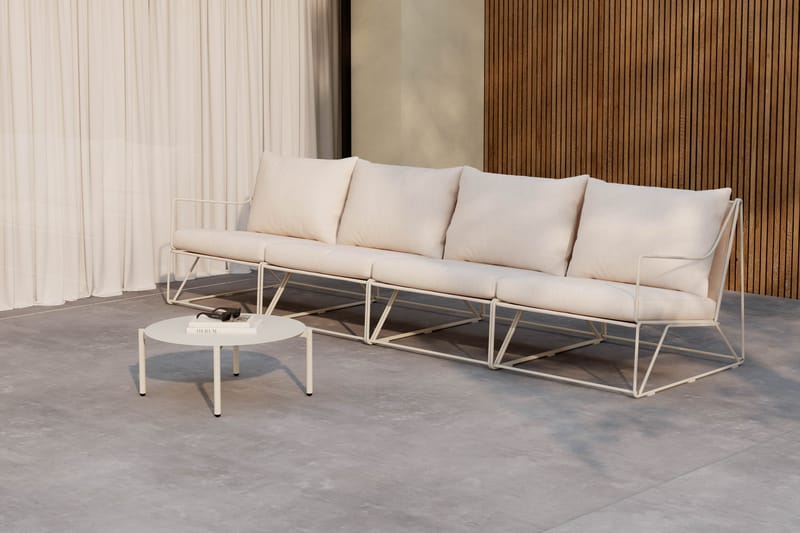 Usteryd Utesoffa 4-sits med Usteryd Soffbord - Beige - Utemöbler & utemiljö - Loungemöbler - Loungeset & loungegrupp