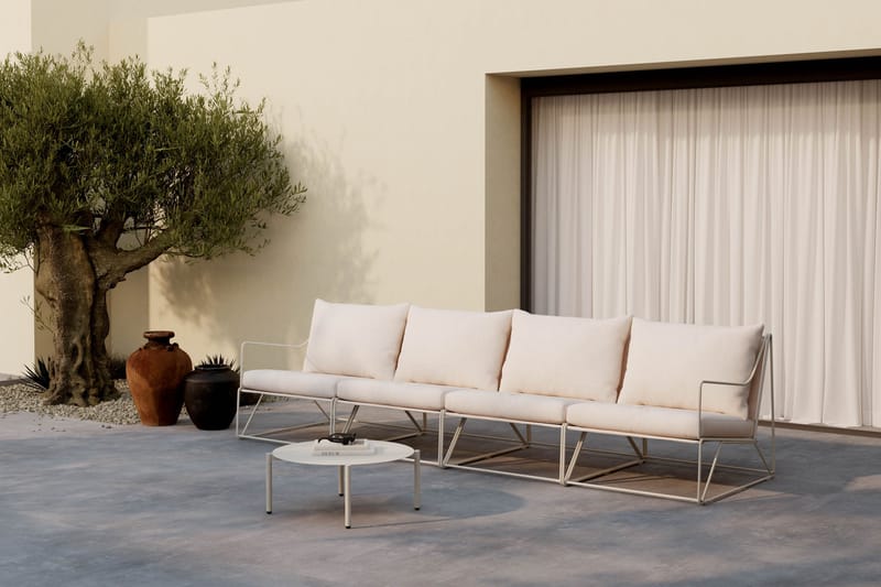 Usteryd Utesoffa 4-sits med Usteryd Soffbord - Beige - Utemöbler & utemiljö - Loungemöbler - Loungeset & loungegrupp