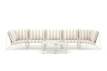 Usteryd utomhus rak 5-sits soffa - Beige/Striped - Utemöbler & utemiljö - Utegrupp - Soffgrupp utomhus