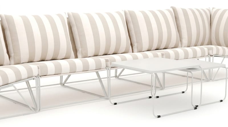 Usteryd utomhus rak 5-sits soffa - Beige/Striped - Utemöbler & utemiljö - Utegrupp - Soffgrupp utomhus