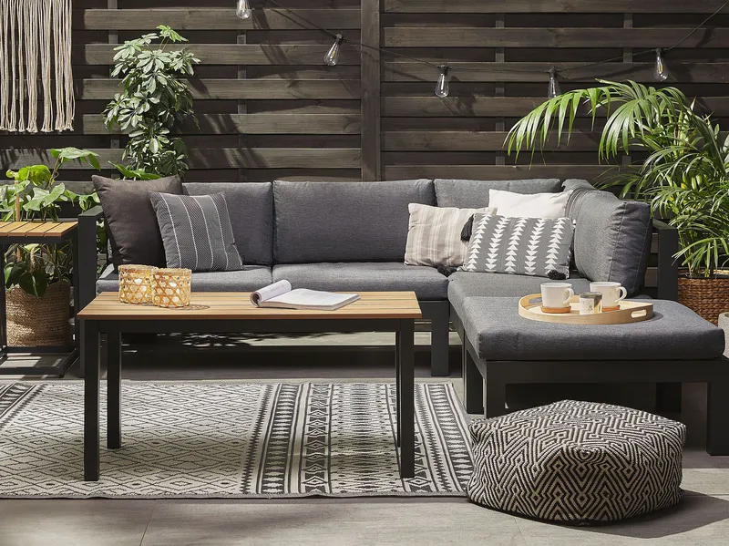 Utegrupp Messina - Mörkgrå - Utemöbler & utemiljö - Loungemöbler - Loungeset & loungegrupp