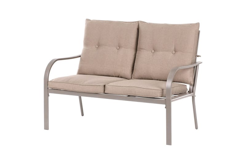 Utegrupp Mestrino - Beige, svart - Utemöbler & utemiljö - Utegrupp - Soffgrupp utomhus
