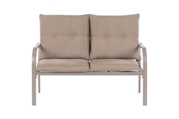 Utegrupp Mestrino - Beige, svart - Utemöbler & utemiljö - Utegrupp - Soffgrupp utomhus