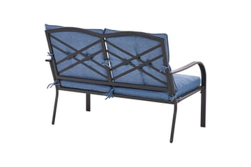 Utegrupp Mestrino - Blå, Svart - Utemöbler & utemiljö - Utegrupp - Soffgrupp utomhus