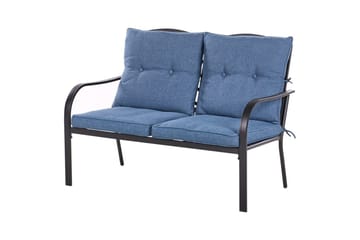 Utegrupp Mestrino - Blå, Svart - Utemöbler & utemiljö - Utegrupp - Soffgrupp utomhus