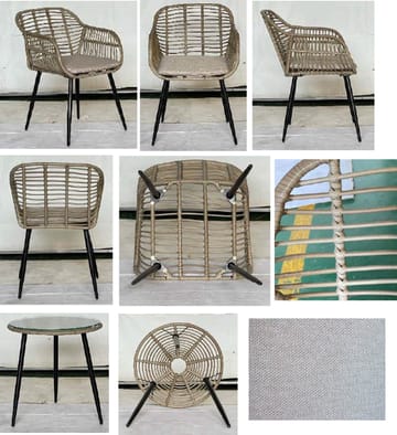 Utemöbelgrupp Juana balkong - Beige - Utemöbler & utemiljö - Utegrupp - Cafegrupp & cafeset