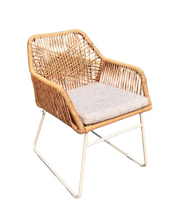 Utemöbelgrupp Palermo matgrupp 200 med 4 Seville karmstolar - grå/beige - Utemöbler & utemiljö - Utegrupp - Matgrupp utomhus