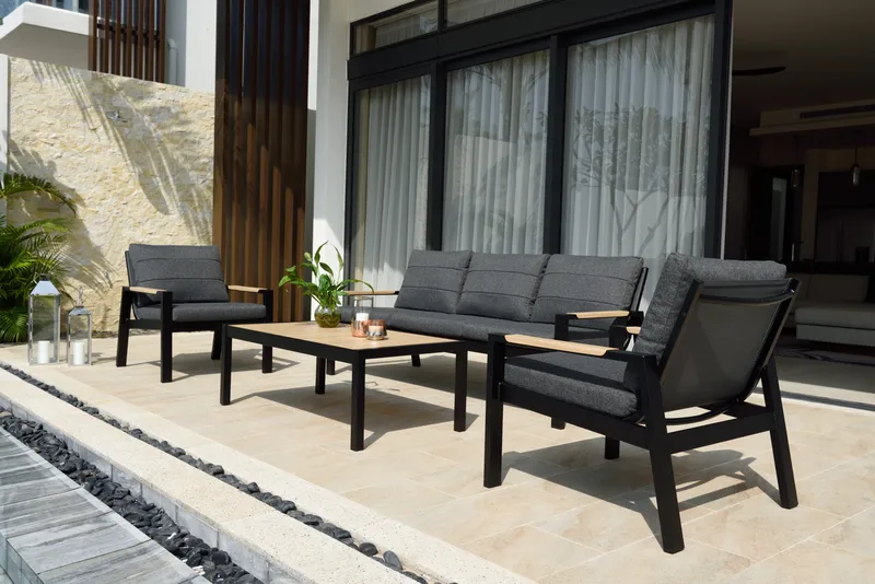 Utemöbelset Panama classic - svart - Utemöbler & utemiljö - Utegrupp - Soffgrupp utomhus