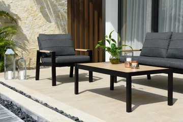 Utemöbelset Panama classic - svart - Utemöbler & utemiljö - Utegrupp - Soffgrupp utomhus