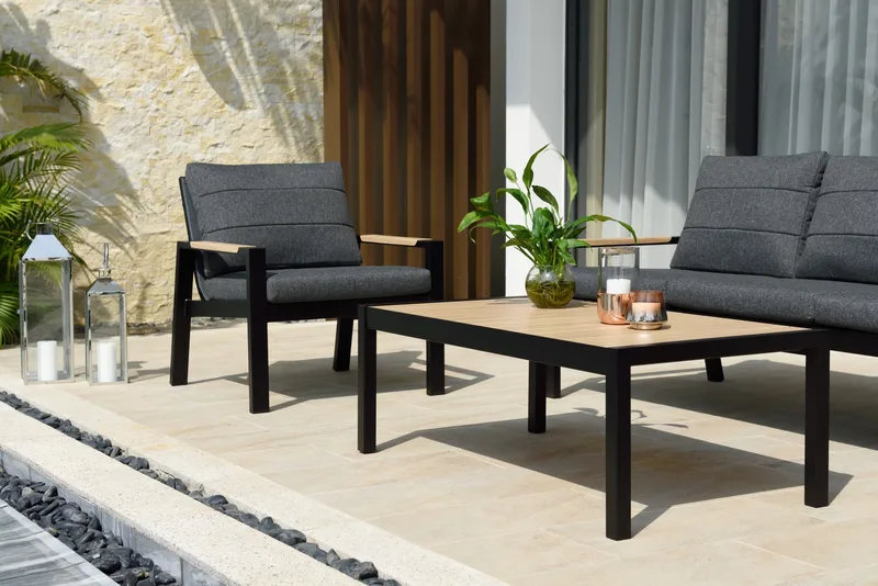 Utemöbelset Panama classic - svart - Utemöbler & utemiljö - Utegrupp - Soffgrupp utomhus