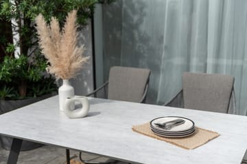 Utematsgrupp OPAL 160 & 4 fåtöljer - grå - Utemöbler & utemiljö - Utegrupp - Matgrupp utomhus