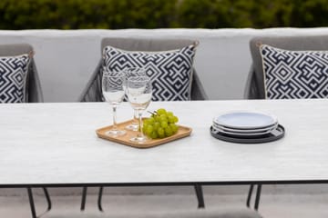 Utematsgrupp OPAL 220 & 6 fåtöljer - grå - Utemöbler & utemiljö - Utegrupp - Matgrupp utomhus