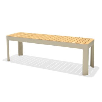 Utomhus balkongset Portals balkongbord + bänk 140 cm - beige/trä - Utemöbler & utemiljö - Utegrupp - Matgrupp utomhus