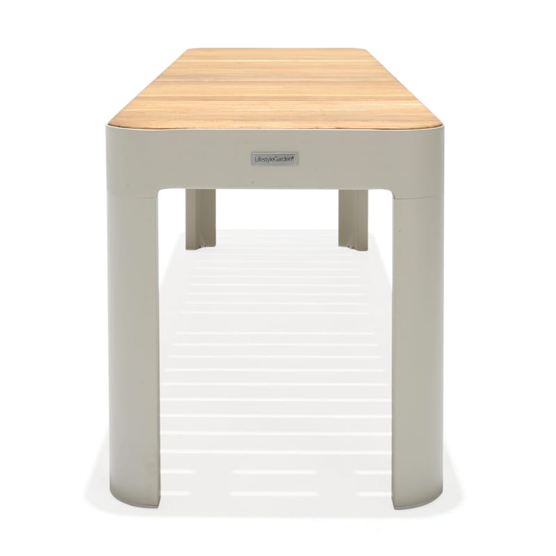 Utomhus balkongset Portals balkongbord + bänk 140 cm - beige/trä - Utemöbler & utemiljö - Utegrupp - Matgrupp utomhus