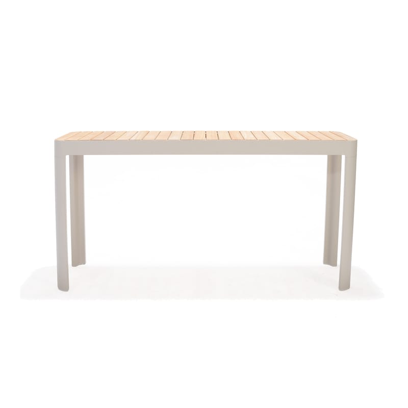 Utomhus balkongset Portals balkongbord + 2 carver carver-stolar - ljus ecru/korallsand - Utemöbler & utemiljö - Utegrupp - Cafegrupp & cafeset