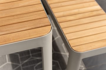 Utomhus balkongset Portals balkongbord + bänk 140 cm - beige/trä - Utemöbler & utemiljö - Utegrupp - Matgrupp utomhus