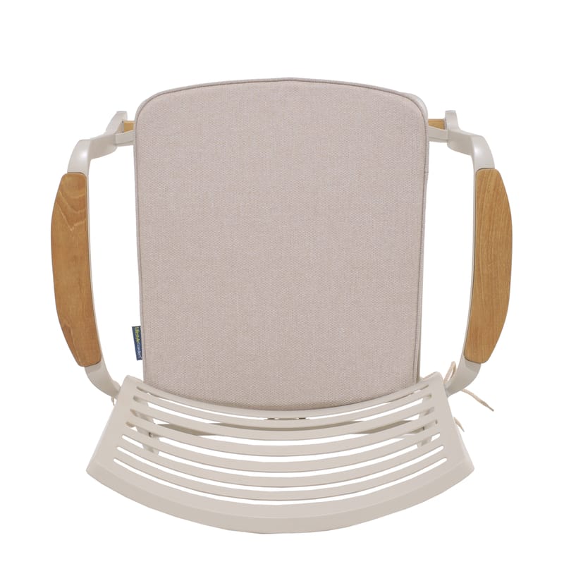 Utomhus barset Portals barbord + 4 barstolar - ljus ecru/korallsand - Utemöbler & utemiljö - Utestol & trädgårdsstol - Barstol utomhus