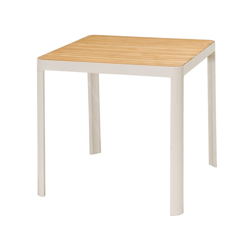 Utomhus barset Portals barbord + 4 barstolar - ljus ecru/korallsand - Utemöbler & utemiljö - Utestol & trädgårdsstol - Barstol utomhus