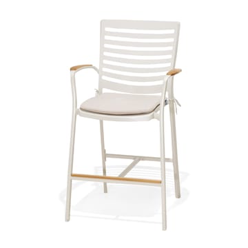 Utomhus barset Portals barbord + 4 barstolar - ljus ecru/korallsand - Utemöbler & utemiljö - Utestol & trädgårdsstol - Barstol utomhus