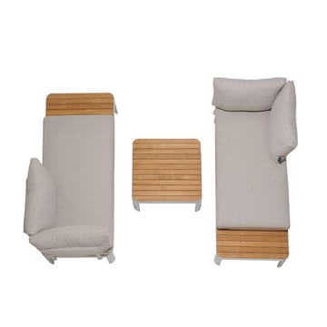 Utomhus modulset Portals 2x 2-sitssoffor + soffbord - korallsand - Utemöbler & utemiljö - Utegrupp - Soffgrupp utomhus