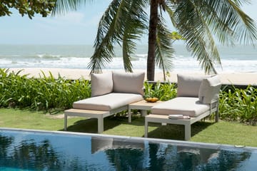 Utomhus modulset Portals 2x 2-sitssoffor + soffbord - korallsand - Utemöbler & utemiljö - Utegrupp - Soffgrupp utomhus