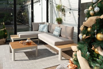 Utomhus modulset Portals 2x 2-sitssoffor + soffbord - korallsand - Utemöbler & utemiljö - Utegrupp - Soffgrupp utomhus