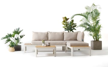 Utomhus modulset Portals 2x 2-sitssoffor + soffbord - korallsand - Utemöbler & utemiljö - Utegrupp - Soffgrupp utomhus