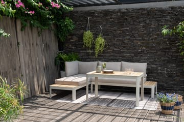 Utomhus modulset Portals 2x 2-sitssoffor + soffbord - korallsand - Utemöbler & utemiljö - Utegrupp - Soffgrupp utomhus