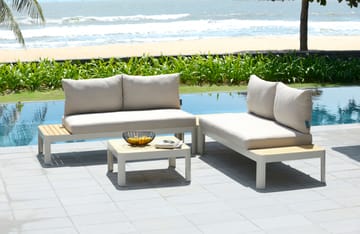 Utomhus modulset Portals 2x 2-sitssoffor + soffbord - korallsand - Utemöbler & utemiljö - Utegrupp - Soffgrupp utomhus