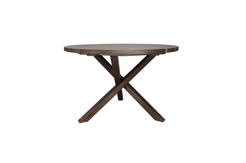 Utomhusmöbelgrupp Ø 112 cm bord & 4 Belize grå stolar Brun - Brun - Utemöbler & utemiljö - Utegrupp - Matgrupp utomhus