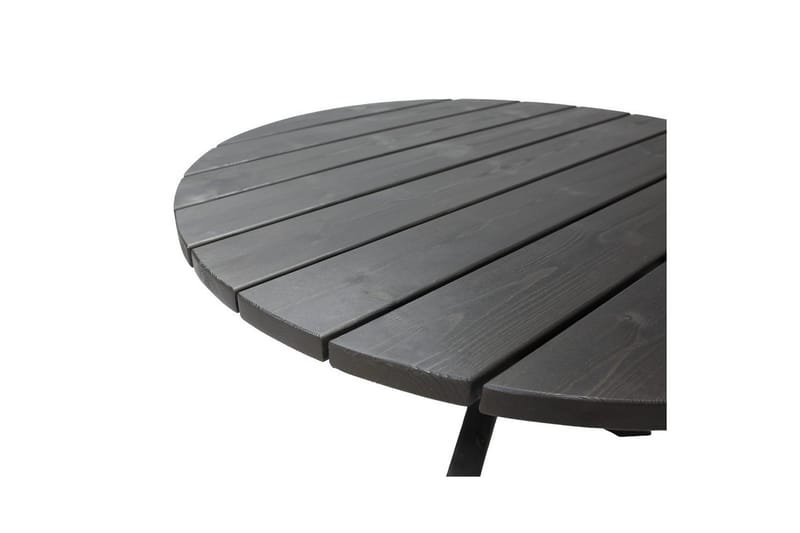Utomhusmöbelgrupp Ø 112 cm bord & 4 Belize naturell stolar Svart - Svart - Utemöbler & utemiljö - Utegrupp - Matgrupp utomhus