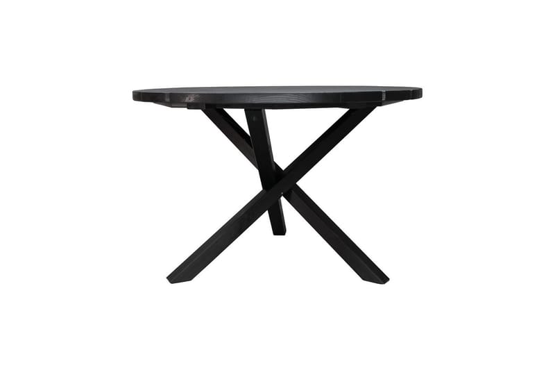 Utomhusmöbelgrupp Ø 112 cm bord & 4 Belize naturell stolar Svart - Svart - Utemöbler & utemiljö - Utegrupp - Matgrupp utomhus