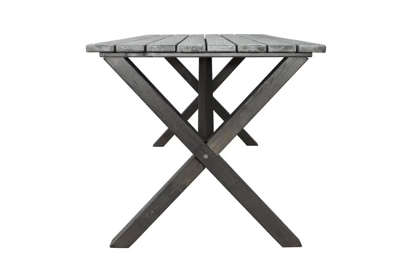 Utomhusmöbelgrupp 150 cm Bord & 4 Belize grå stolar Grå - Grå - Utemöbler & utemiljö - Utegrupp - Matgrupp utomhus