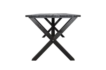 Utomhusmöbelgrupp 150 cm Bord & 4 Belize grå stolar Svart - Svart - Utemöbler & utemiljö - Utegrupp - Matgrupp utomhus