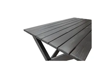 Utomhusmöbelgrupp 150 cm Bord & 4 Belize naturell stolar Svart - Svart - Utemöbler & utemiljö - Utegrupp - Matgrupp utomhus