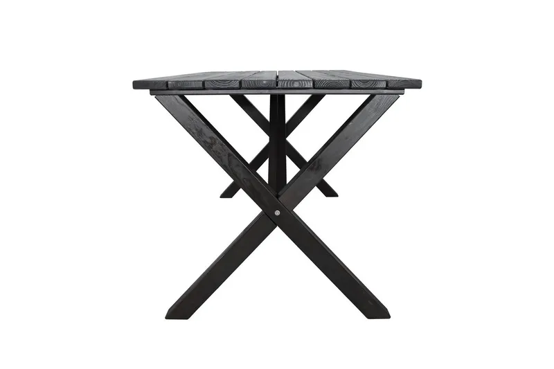 Utomhusmöbelgrupp 150 cm Bord & 4 Belize naturell stolar Svart - Svart - Utemöbler & utemiljö - Utegrupp - Matgrupp utomhus