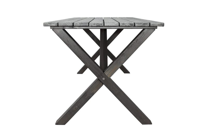 Utomhusmöbelgrupp 150 cm Bord & 4 Levanto grå stolar Grå - Grå - Utemöbler & utemiljö - Utegrupp - Matgrupp utomhus