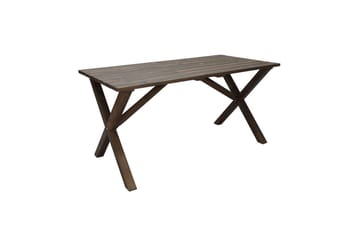 Utomhusmöbelgrupp 150 cm Bord & 4 Merida grå stolar Brun - Brun - Utemöbler & utemiljö - Utegrupp - Matgrupp utomhus